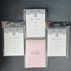 ⚠️4 Invitation Sets for Any Occasion⚠️